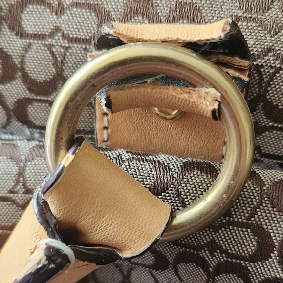 Coach Brown and Tan Large Signature Laptop bag (NEEDS  MINOR HANDLE REPAIR) - Picture 16 of 16